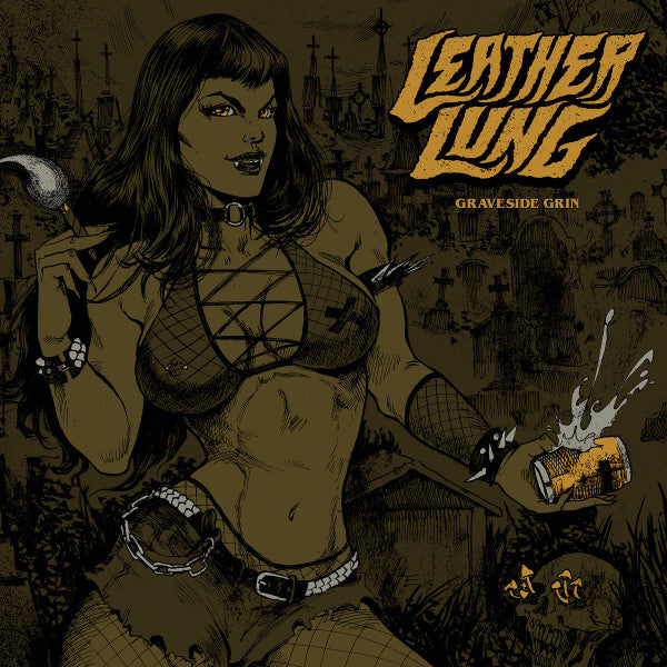 LEATHER LUNG - GRAVESIDE GRIN (SOLID YELLOW VINYL)