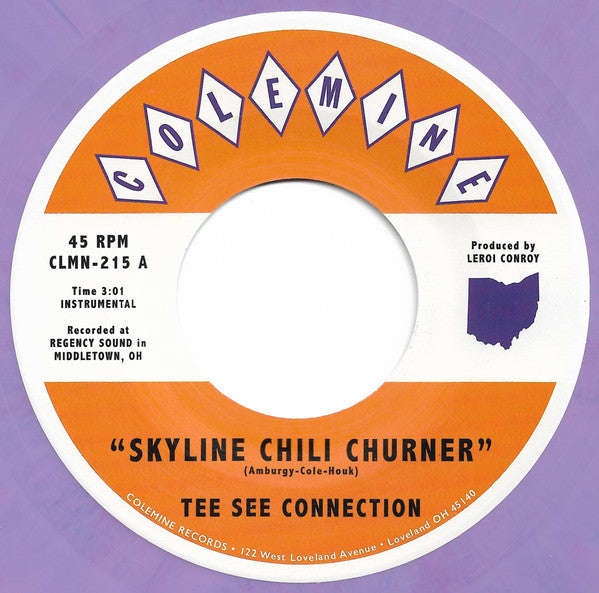 TEE SEE CONNECTION & LEROI CONROY - SKYLINE CHILI CHURNER / QUEEN CITY (PURPLE RAIN 7INCH)