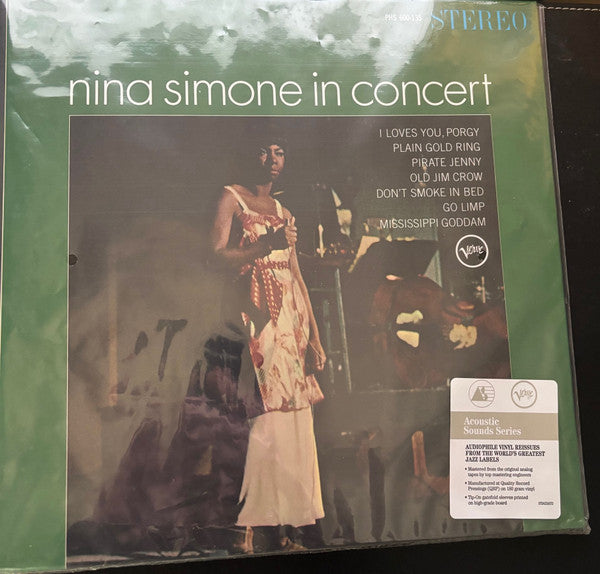 SIMONE,NINA - NINA SIMONE IN CONCERT (VERVE ACOUSTIC SOUNDS SERIES)