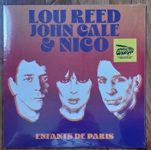 REED,LOU; JOHN CALE & NICO - ENFANTS DE PARIS: LIVE AT BATACLAN, PARIS, 1972 (COLOR VINYL)
