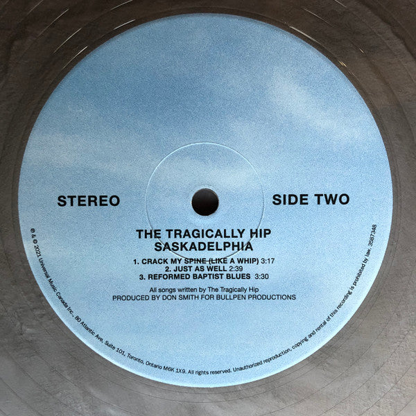 TRAGICALLY HIP - SASKADELPHIA (SILVER VINYL)