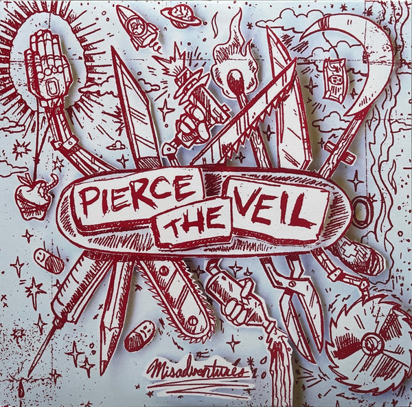 PIERCE THE VEIL - MISADVENTURES (SILVER WITH RED SPLATTER VINYL)