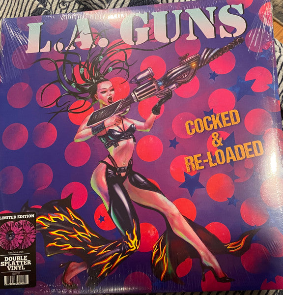 L.A. GUNS - COCKED & RELOADED (PURPLE/WHITE VINYL)