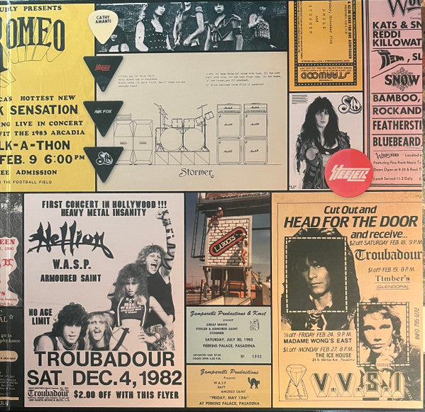 VARIOUS ARTISTS - BOUND FOR HELL: ON THE SUNSET STRIP (SILVER W/ WHITE OPAQUE STRIPE VINYL/2LP/BOOK)
