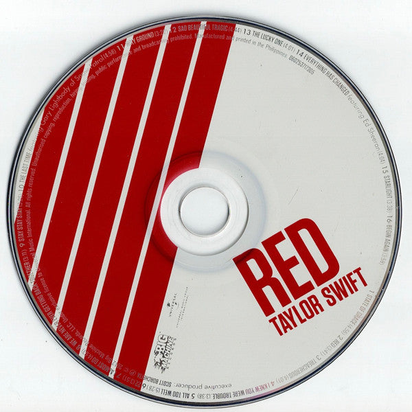 Taylor Swift Red Deluxe 22 Tracks Edition 2 CDs (6 Bonus Tracks) - Target Exclusive Edition