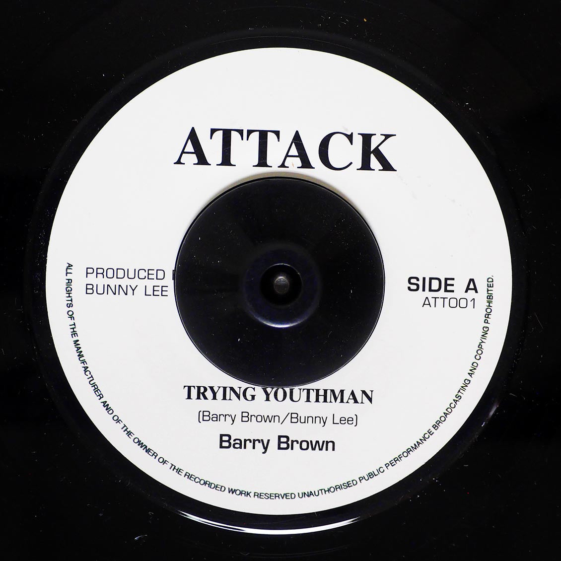 Barry Brown - Trying Youth Man / The Aggrovators - Version product cover