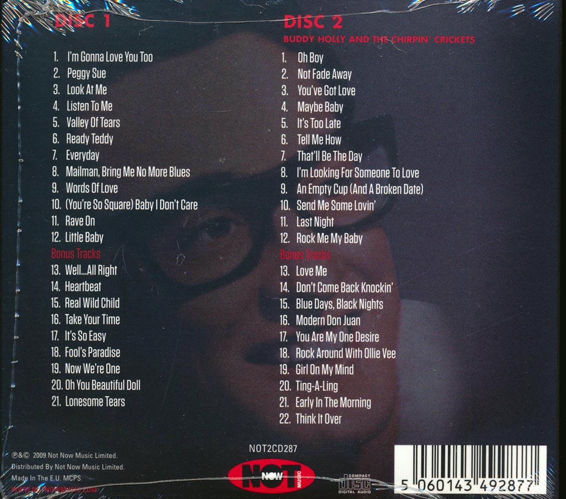 Buddy Holly - The Very Best Of Buddy Holly (43 tracks) (2xCD) product image 2