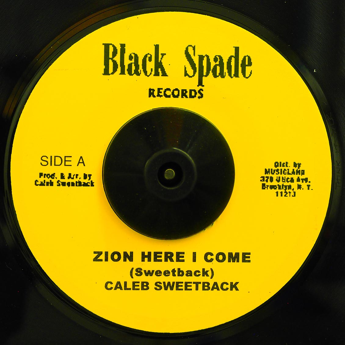 Caleb Sweetback - Zion Here I Come / Al Moodie - Think It Over (UK press) product cover