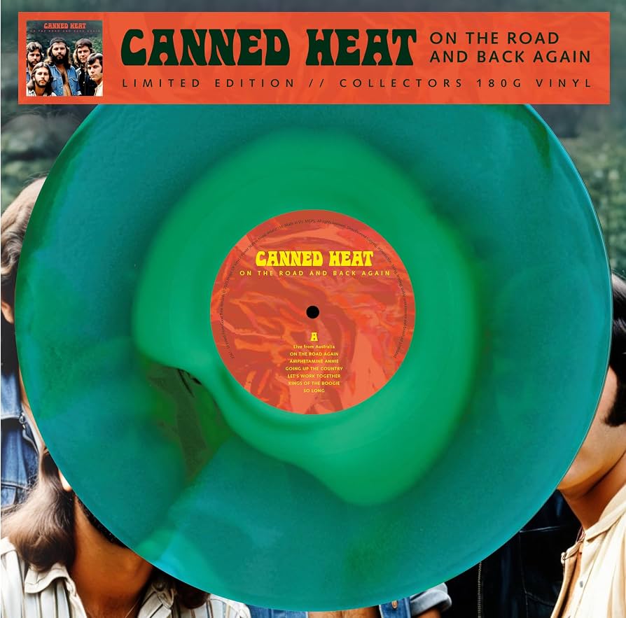 Canned Heat – On The Road And Back Again LP 12" Green Vinyl - Limited Edition product cover