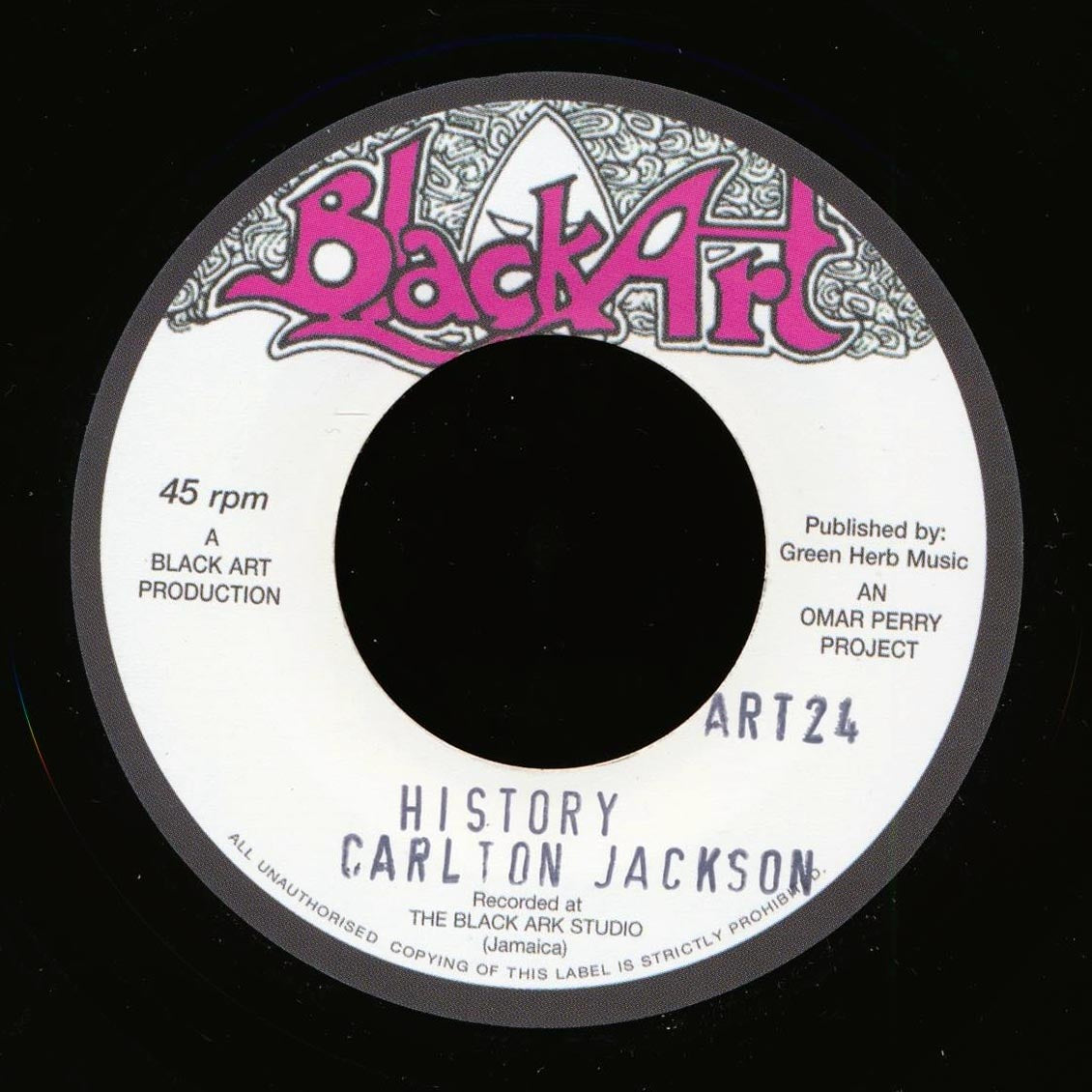 Carlton Jackson - History / The Upsetters - Old Dub product cover