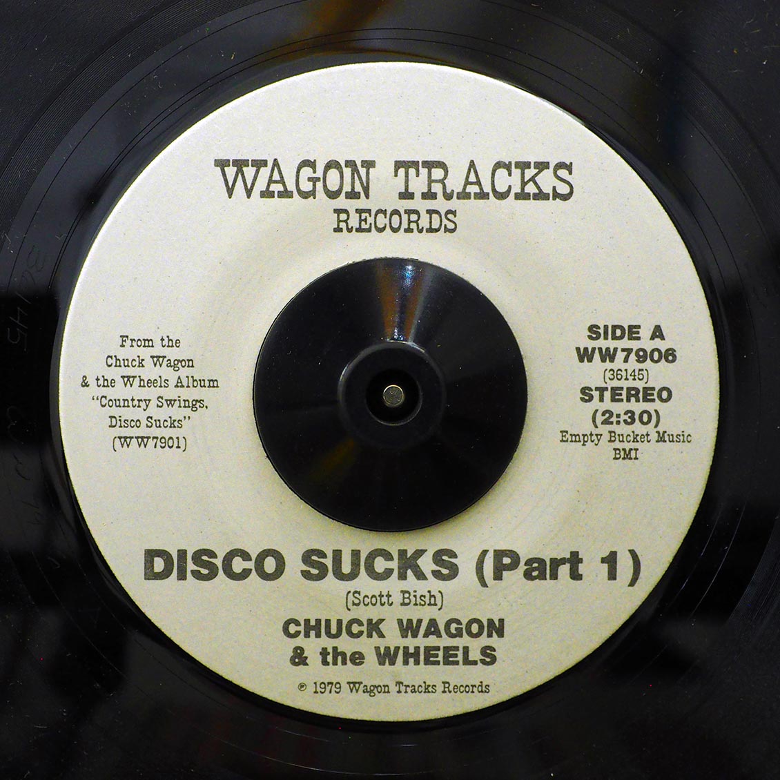 Chuck Wagon & The Wheels - Disco Sucks (Part 1) / Chuck Wagon & The Wheels - Disco Sucks (Part 2) (orig. press) product cover