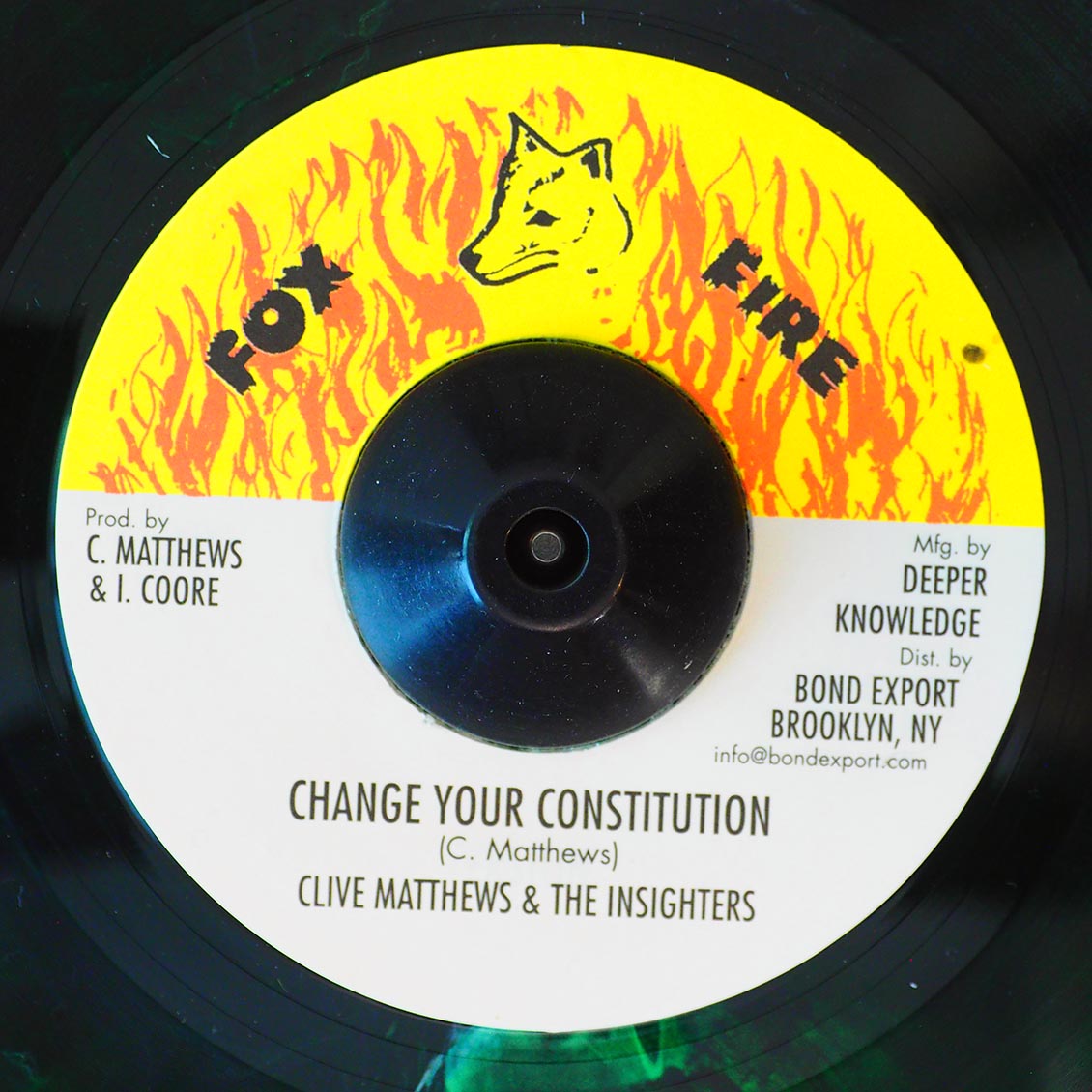 Clive Matthews & The Insighters - Change Your Constitution / Version product cover