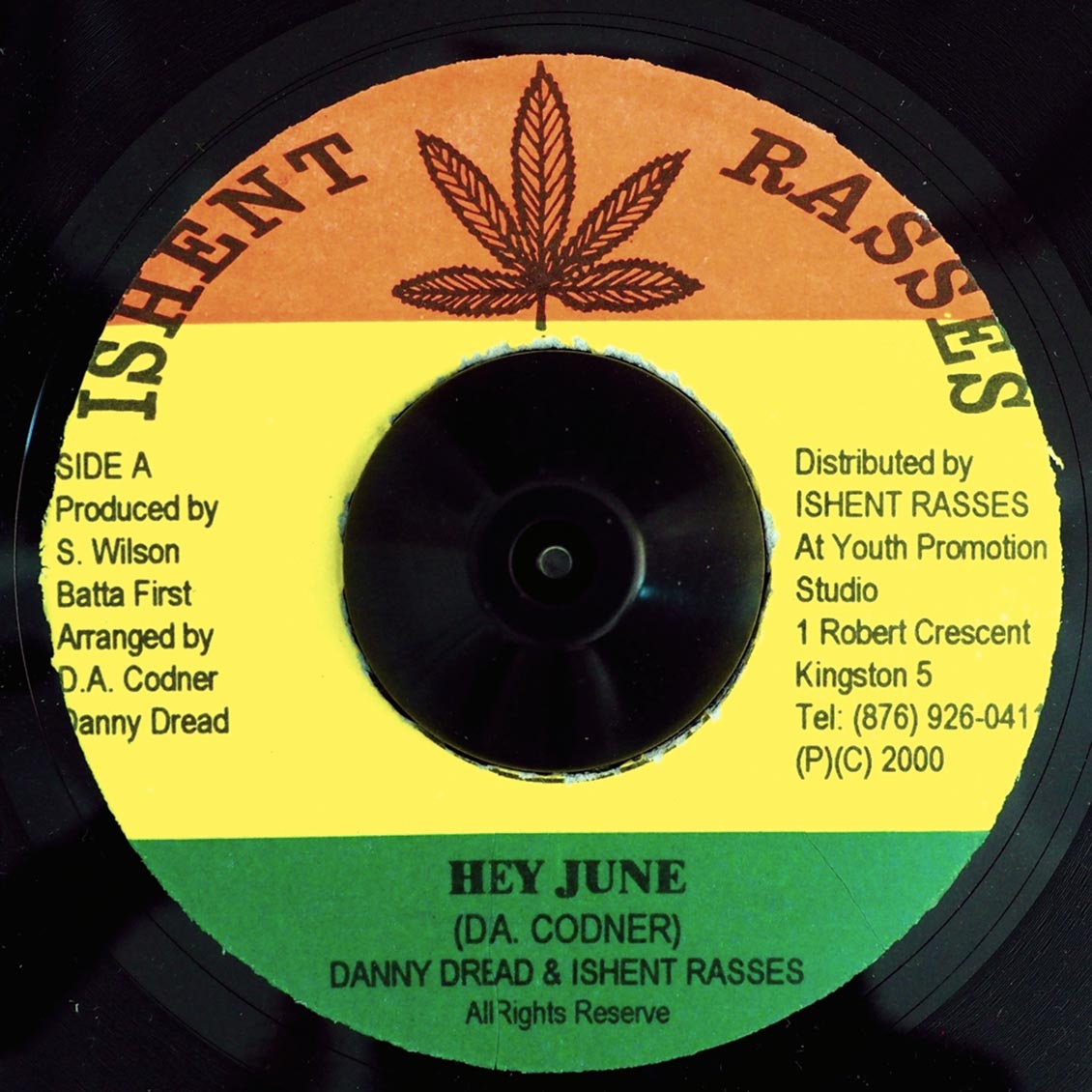 Danny Dread, Ishent Rasses - Hey June / Version (orig. press) product cover