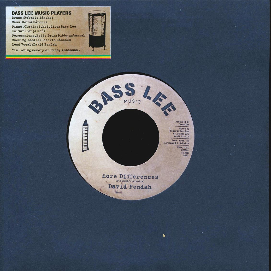 David Fendah - More Differernce / Bass Lee Music Players, RObero Sanchez (Lone Ark) - Dub Wise product cover
