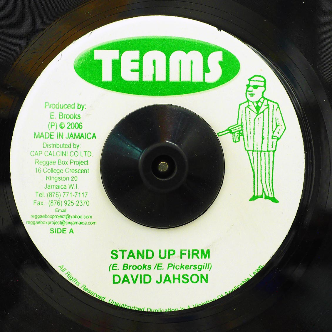 David Jahson - Stand Up Firm / Version (rhythm: "Skylarking") product cover