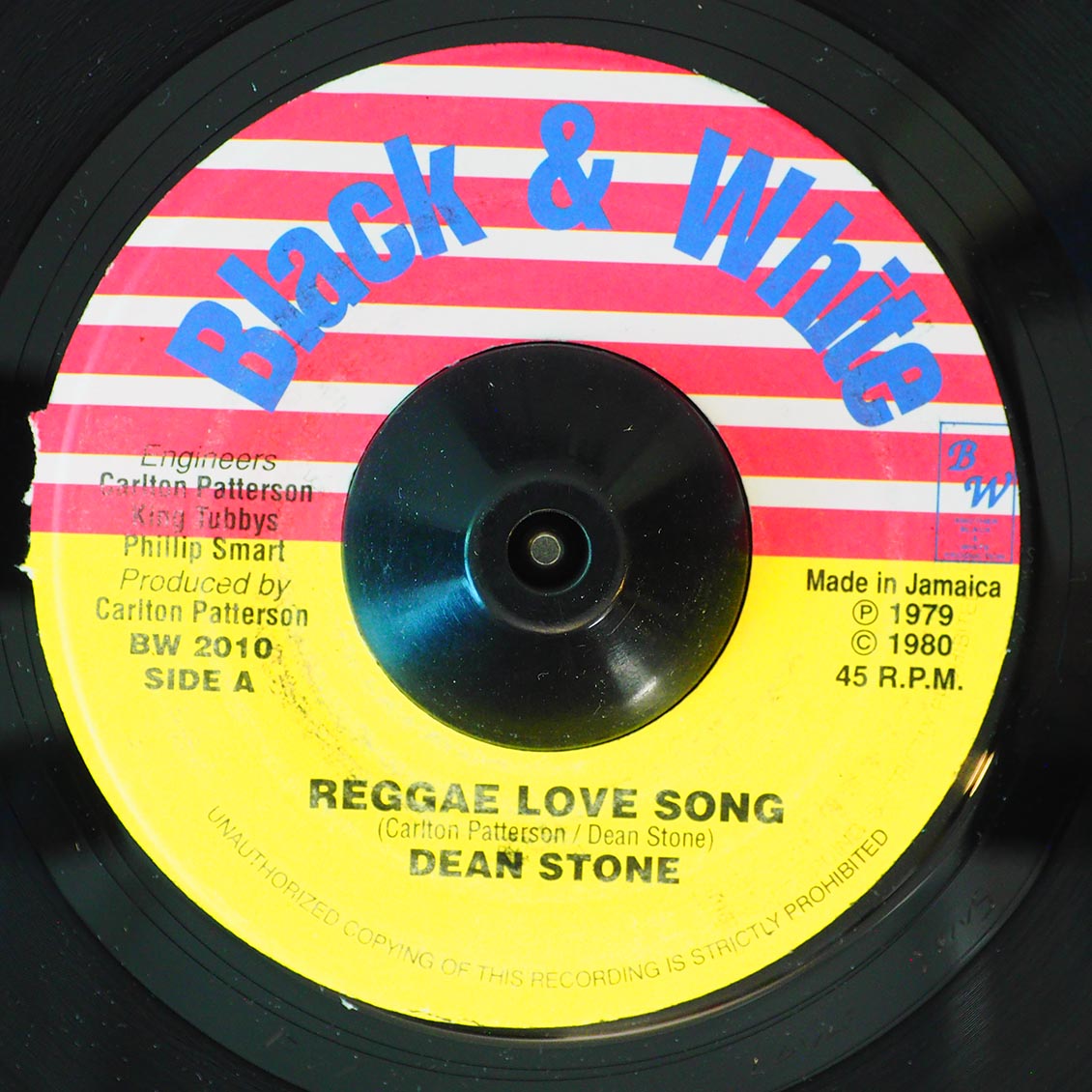 Dean Stone - Reggae Love Song / Jah Walton - Dog Is Better Than A Gun(?) (rhythm: "Up Park Camp / Get In The Groove")…