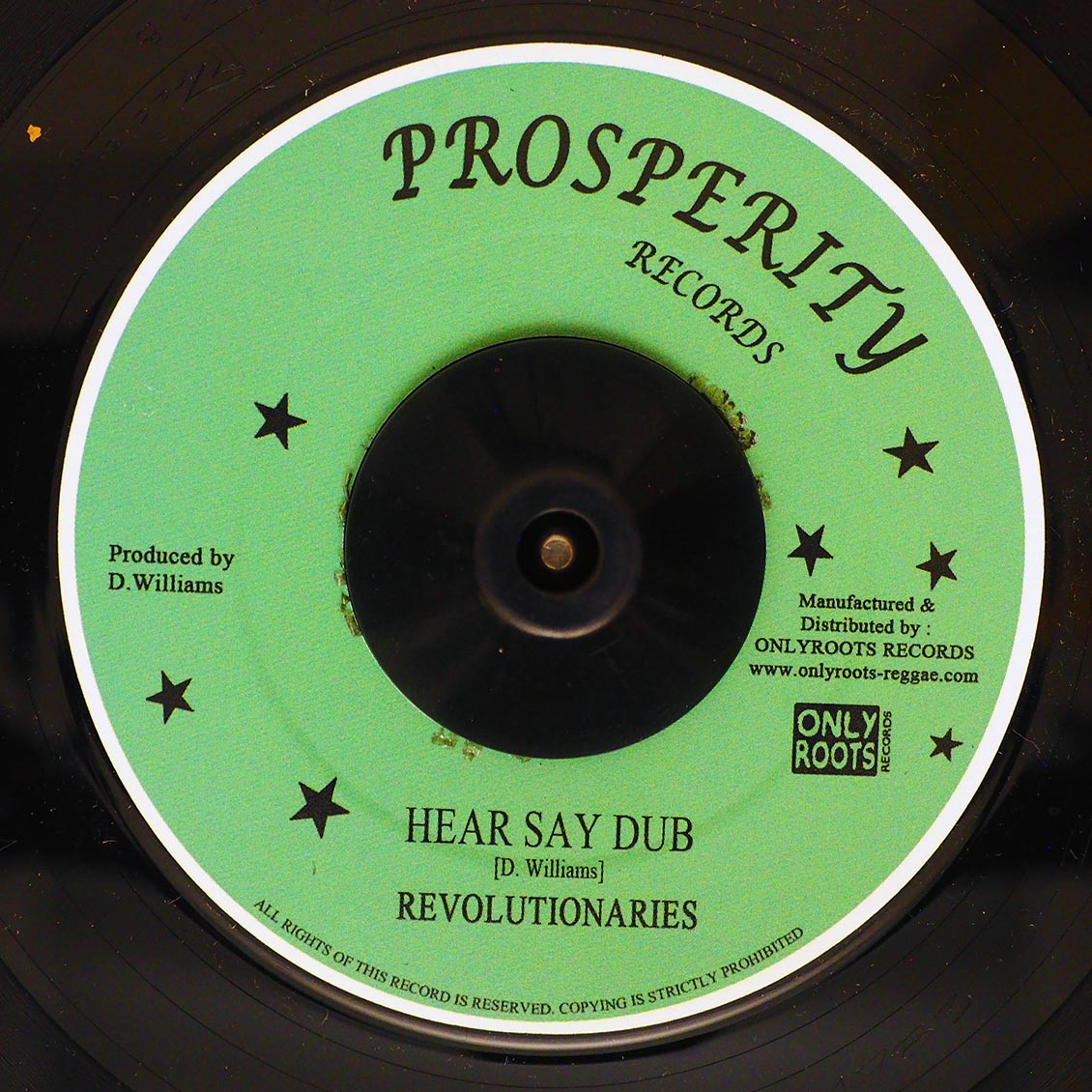 Delroy Williams - Hear Say / The Revolutionaries - Hear Say Dub product image 2