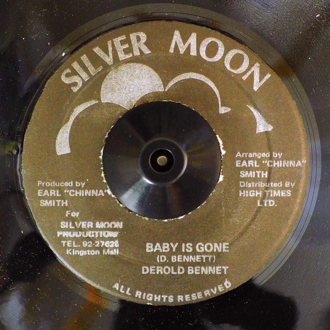 Derold Bennet - Baby Is Gone / Chinna & High Times Band - Version (orig. press) product cover