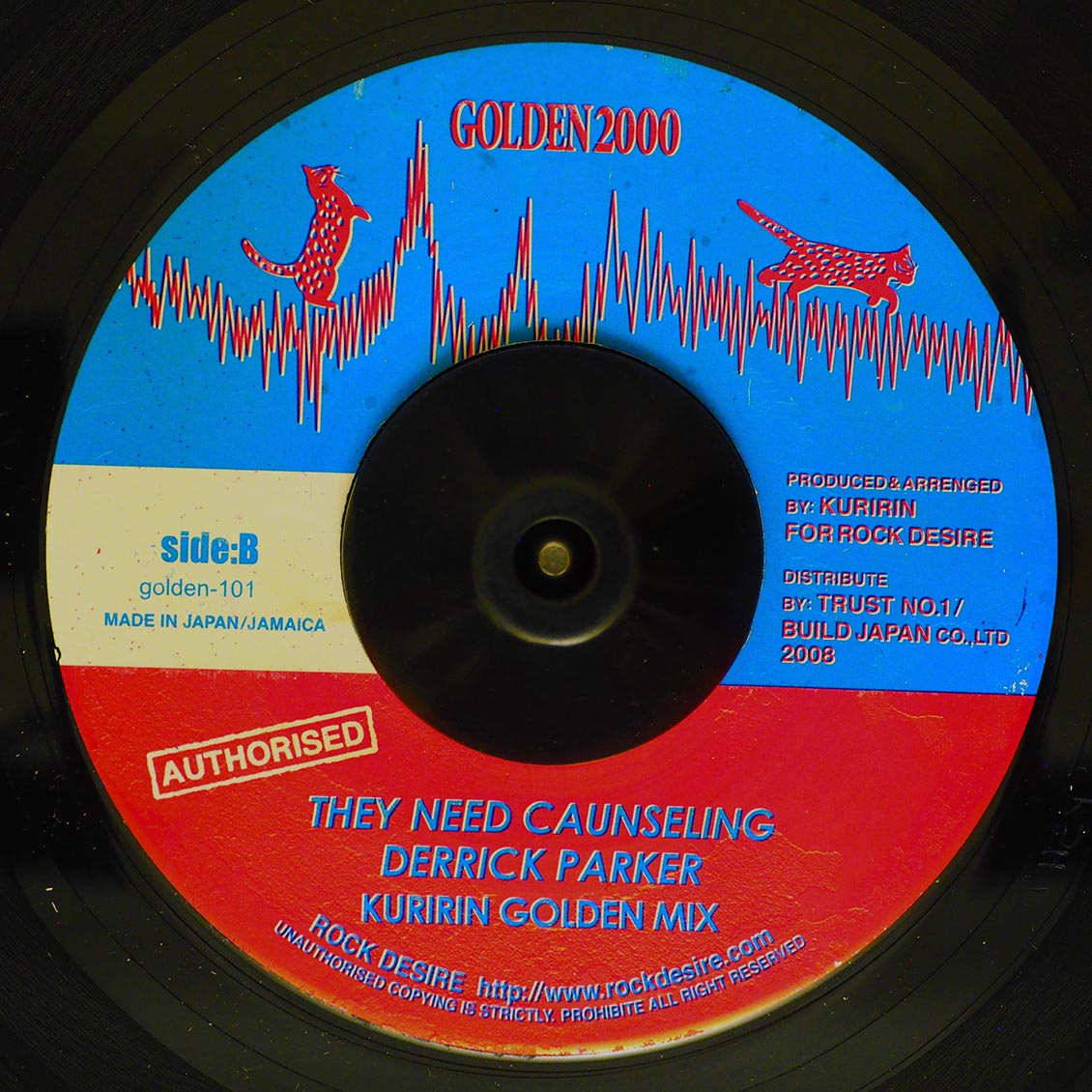Derrick Parker - They Need Caunseling / Derrick Parker - They Need Caunseling (Kuririn Golden Mix) product image 2