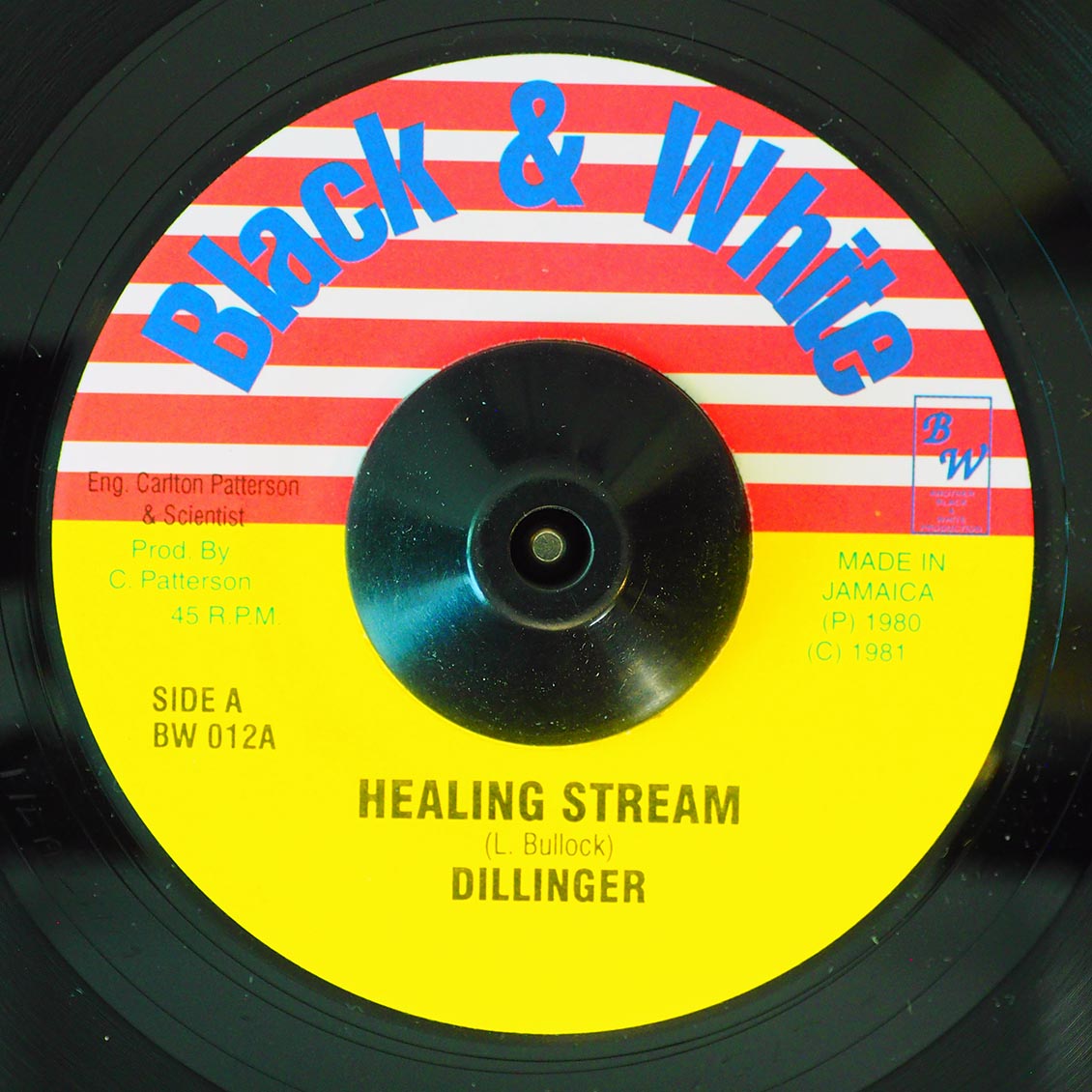 Dillinger - Healing Stream / You And Me (rhythm: "Mikey Dread - Love The Dread") product cover