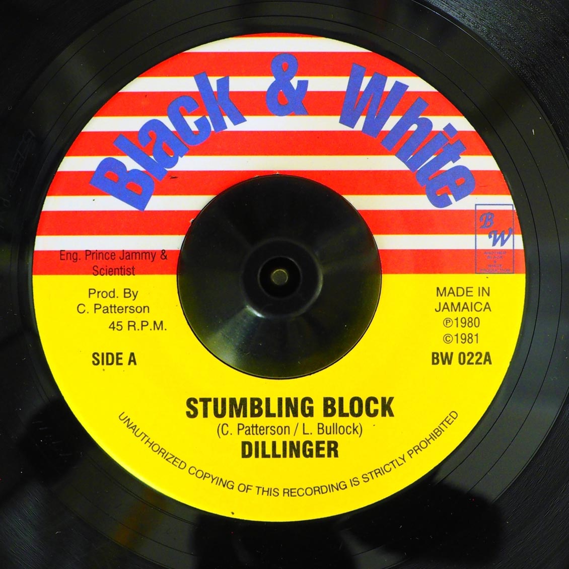 Dillinger - Stumbling Block / King Tubby - Page One product cover