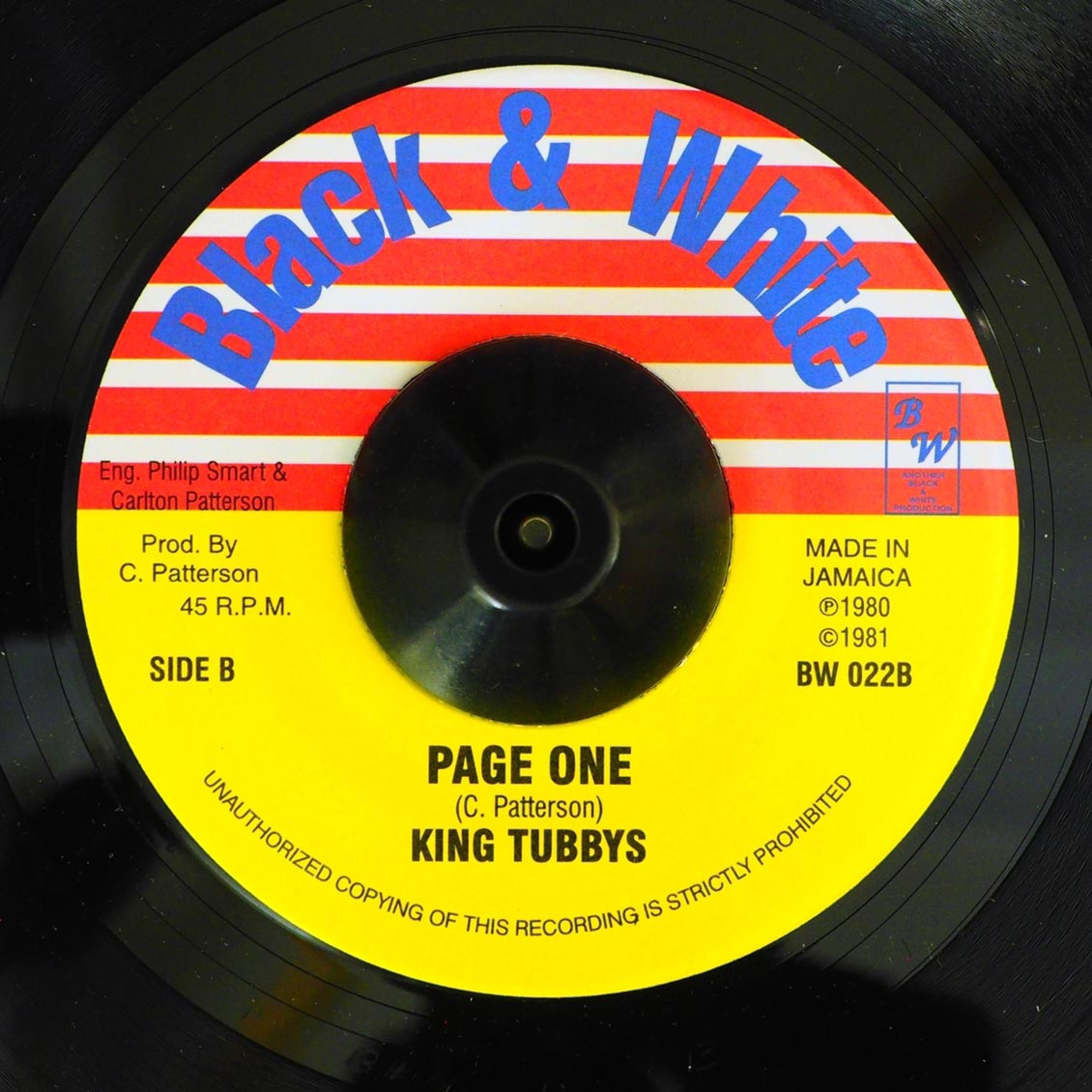 Dillinger - Stumbling Block / King Tubby - Page One product image 2
