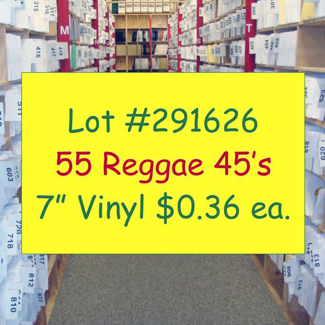Doniki, Lutan Fyah, Luciano, Natural Black, Natty King, Richie Spice, Etc. - Lot #291626: Collection Of 55 7 Inch 45's (NEW)…