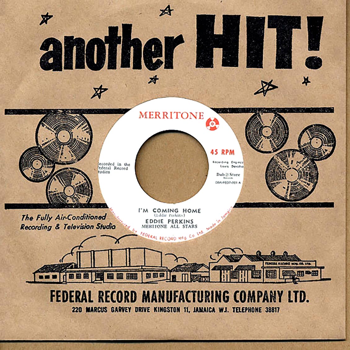 Eddie Perkins - I'm Coming Home / Merritone All Stars - Instrumental (Japan) (Japan press) product cover