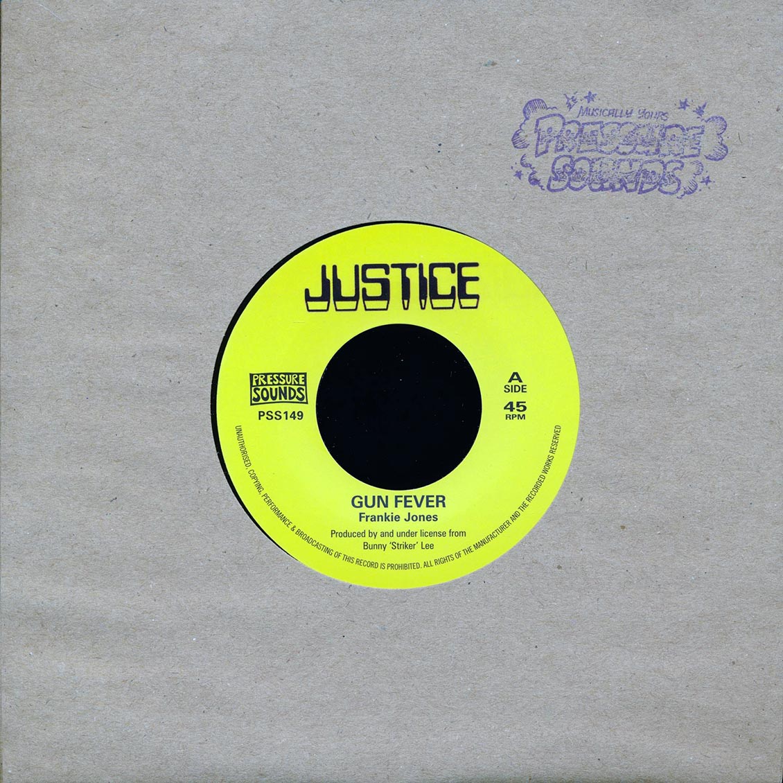 Frankie Jones - Gun Fever / Version (rhythm: "Joe Fraser") product cover