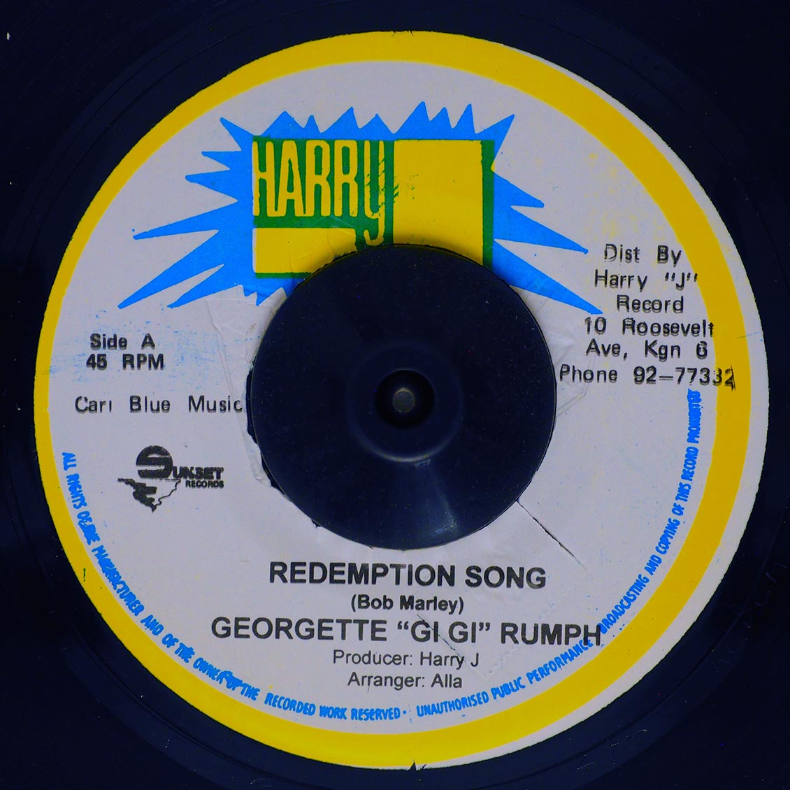 Georgette Gi Gi Rumph - Redemption Song / Version (rhythm: "Bob Marley - Redemption Song") product cover