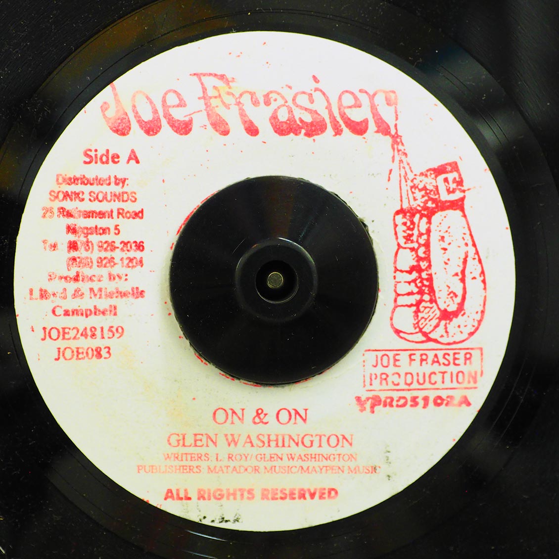 Glen Washington - On & On / Bongo Nyah product cover