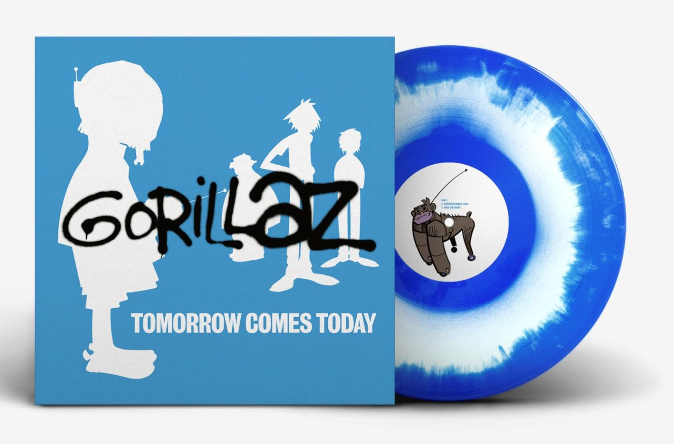 Gorillaz Tomorrow Comes Today Ep (White/Blue Color-In-Color Vinyl)