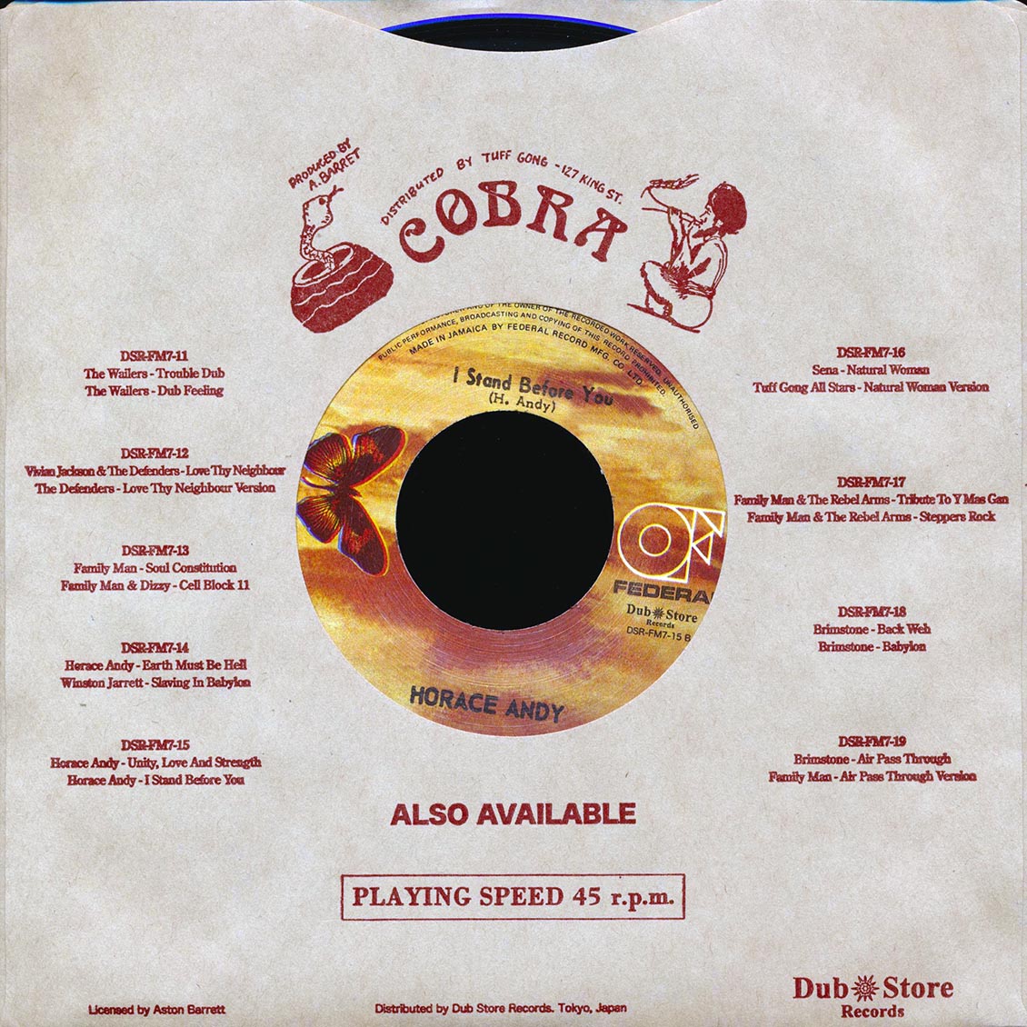 Horace Andy - Unity, Love & Strength / Horace Andy - I Stand Before You (Japan) (Japan press) product image 2