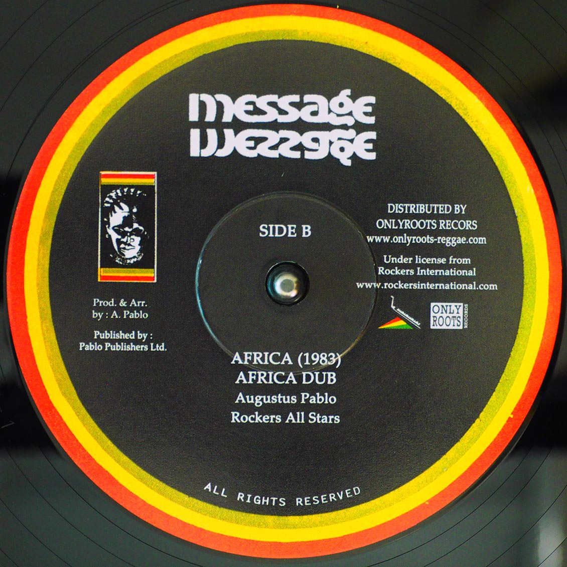 Hugh Mundell - Africa Must Be Free; Augustus Pablo - Park Lane Special; Rockers All Stars - Levi Dub / Augustus Pablo -…