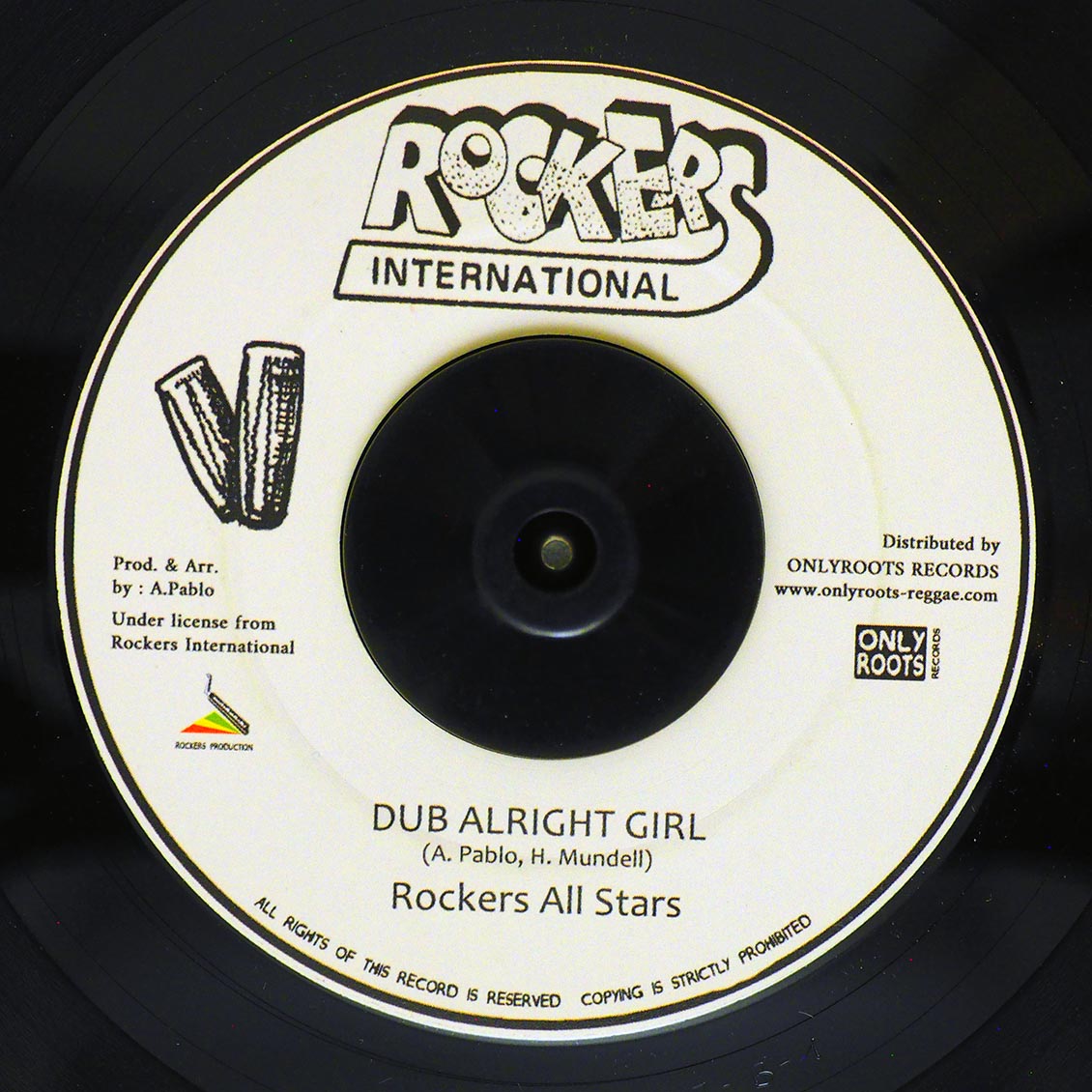 Hugh Mundell - Feeling Alright / Rockers All Stars - Dub Alright Girl product image 2