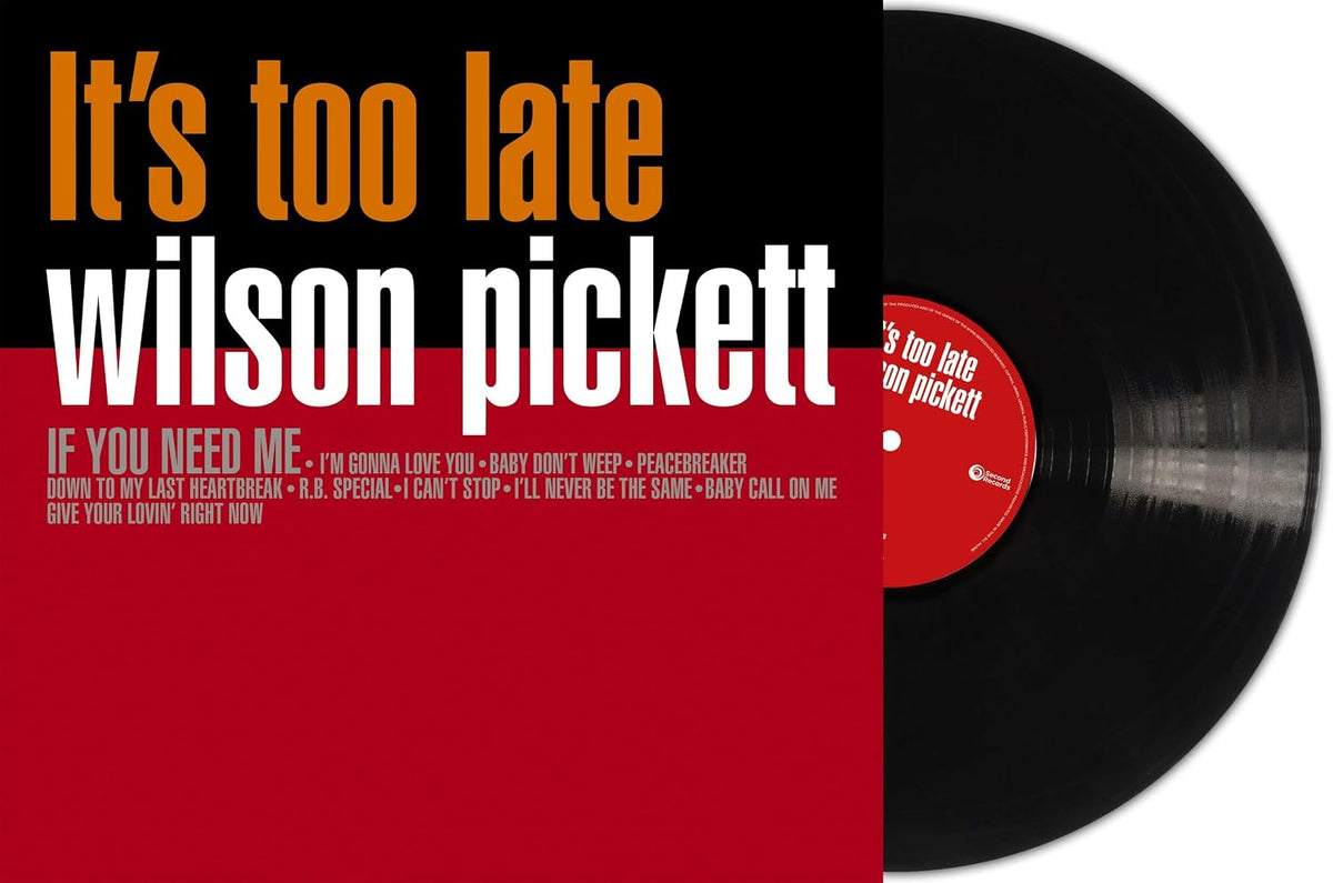 it's too late (LP) product cover