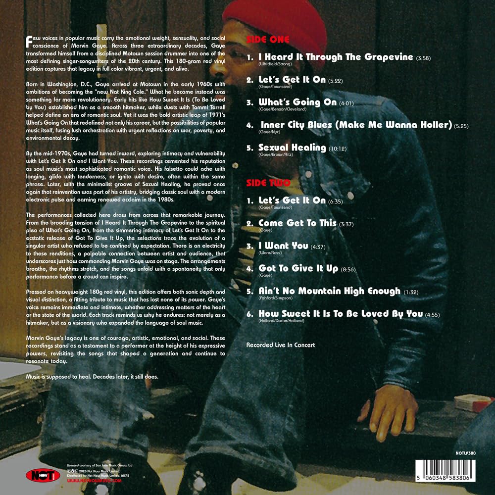 Marvin Gaye – Let’s Get It On Live (180g Red Vinyl LP) product image 2