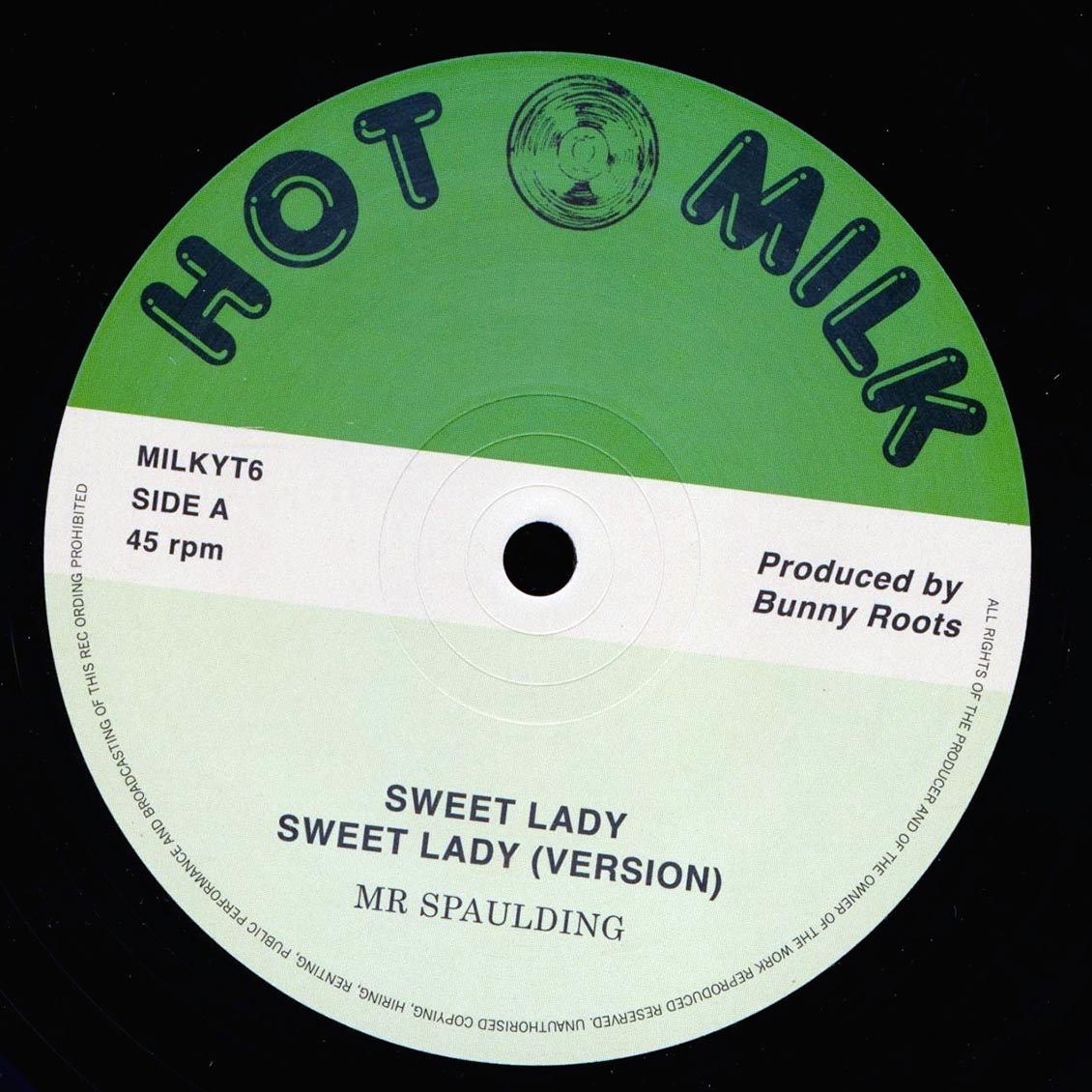 Mr. Spaulding - Sweet Lady; Roots Radics - Version / Mr. Spaulding - Vision; Roots Radics - Version product cover