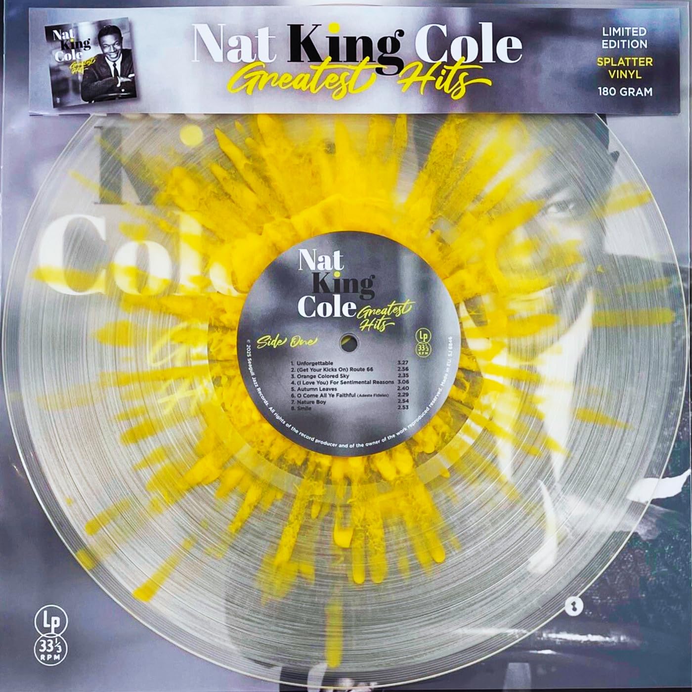 Nat King Cole Greatest Hits - Limited Color Edition - Yellow Splatter LР product image 5