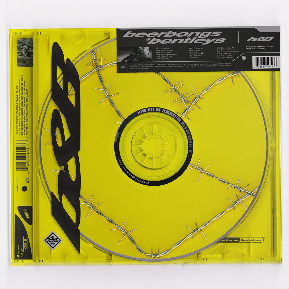 Post Malone - Beerbongs & Bentleys - Music & Performance - CD product cover