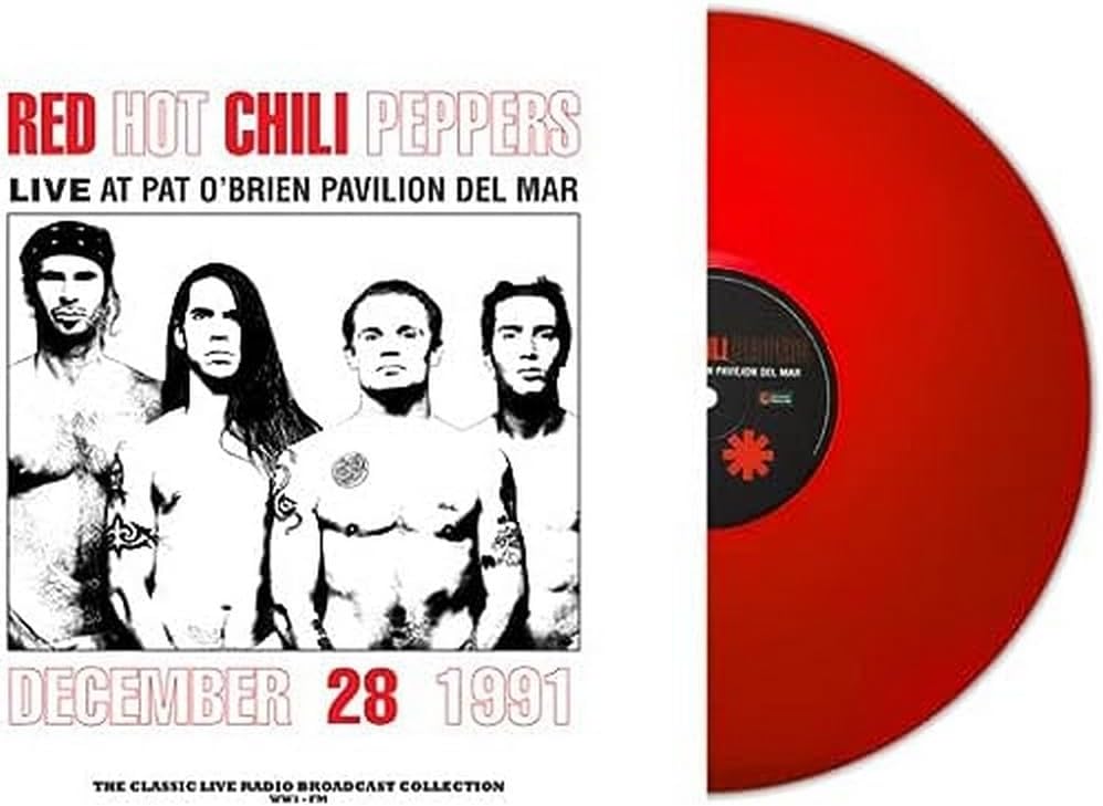 Red Hot Chili Peppers - Live At Pat O'Brien Pavilion Del Mar Dec 91 LP Red VINYL product cover