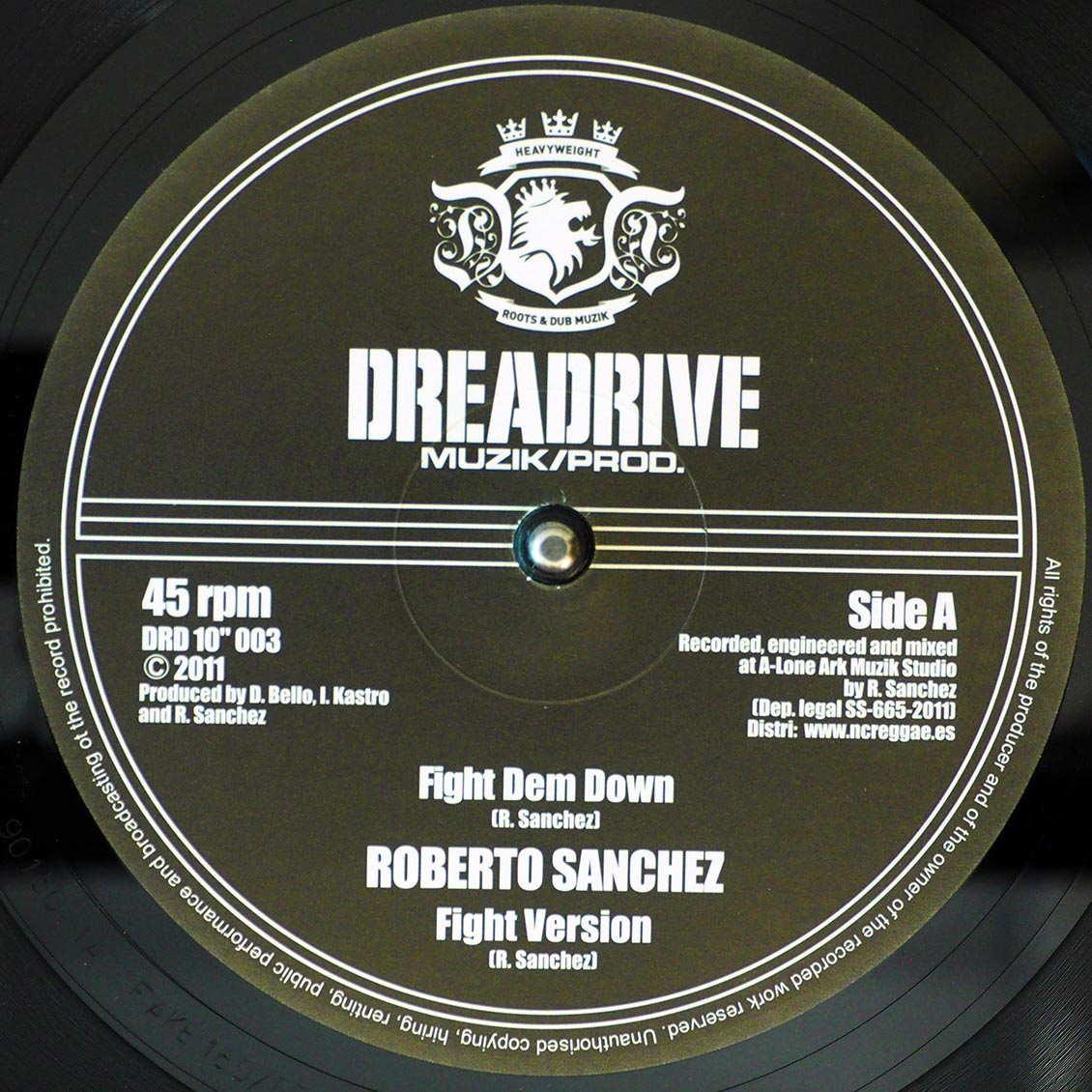 Roberto Sanchez - A Rock; Ras Telford - 555 Nazarin St / Roberto Sanchez - Fight Dem Down; Fight Version (rhythm: "Jacob…
