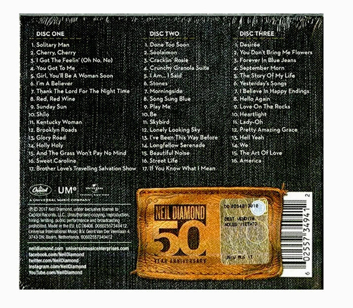 Neil Diamond - 50th Anniversary Collection 3CD
