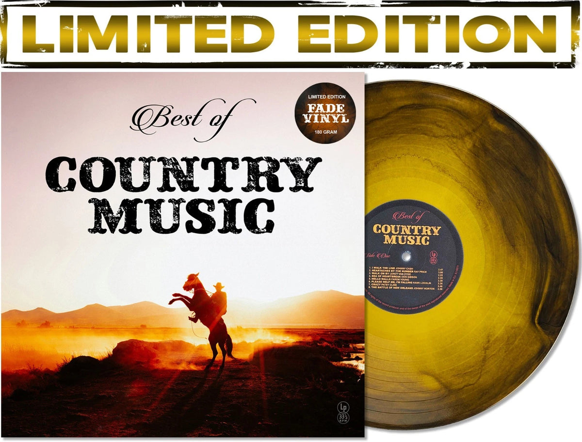 Various - Best Of Country Music LP 12" Colored Fade Vinyl - Limited Edition