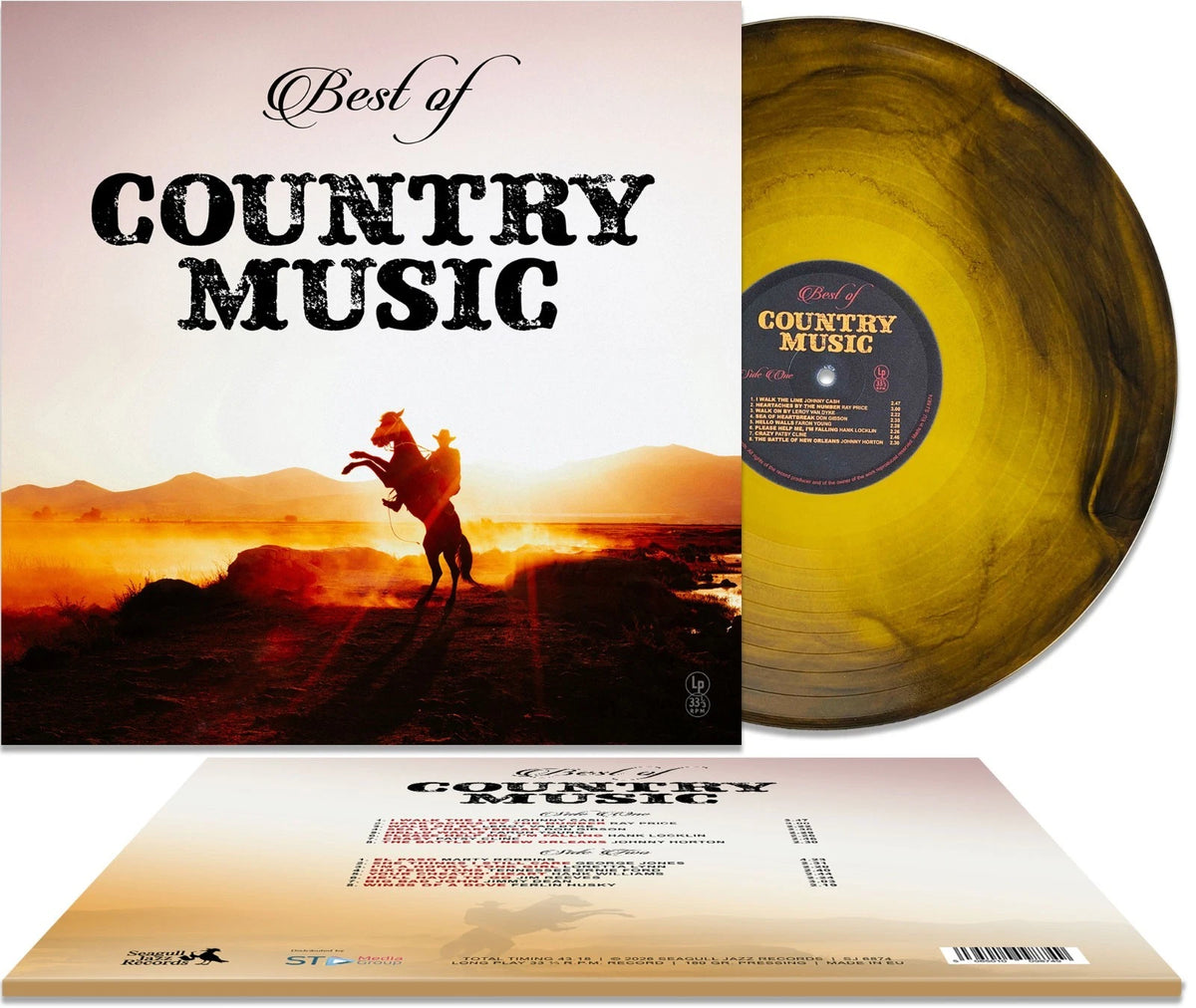 Various - Best Of Country Music LP 12" Colored Fade Vinyl - Limited Edition