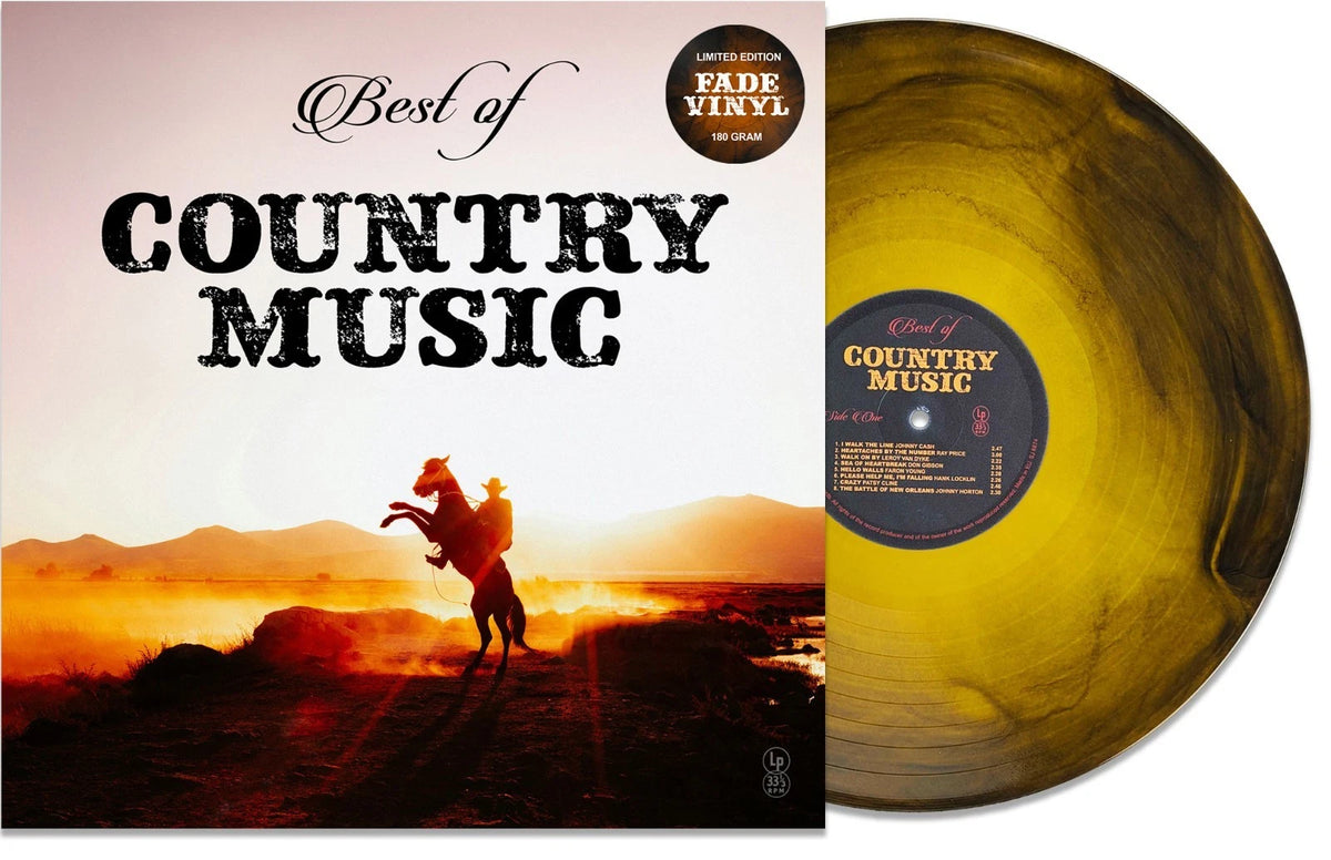 Various - Best Of Country Music LP 12" Colored Fade Vinyl - Limited Edition