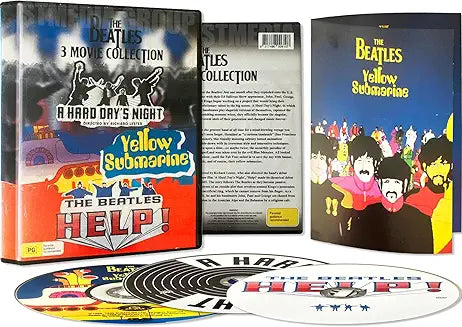 The Beatles - 3 Movie Collection - Yellow Submarine / HELP! / A Hard Day's Night - DVD Set product cover