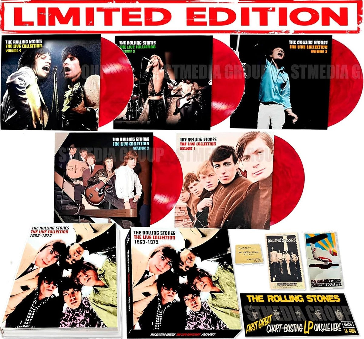 The Rolling Stones The Live Collection 1963-1972 (Vinyl Record) product cover