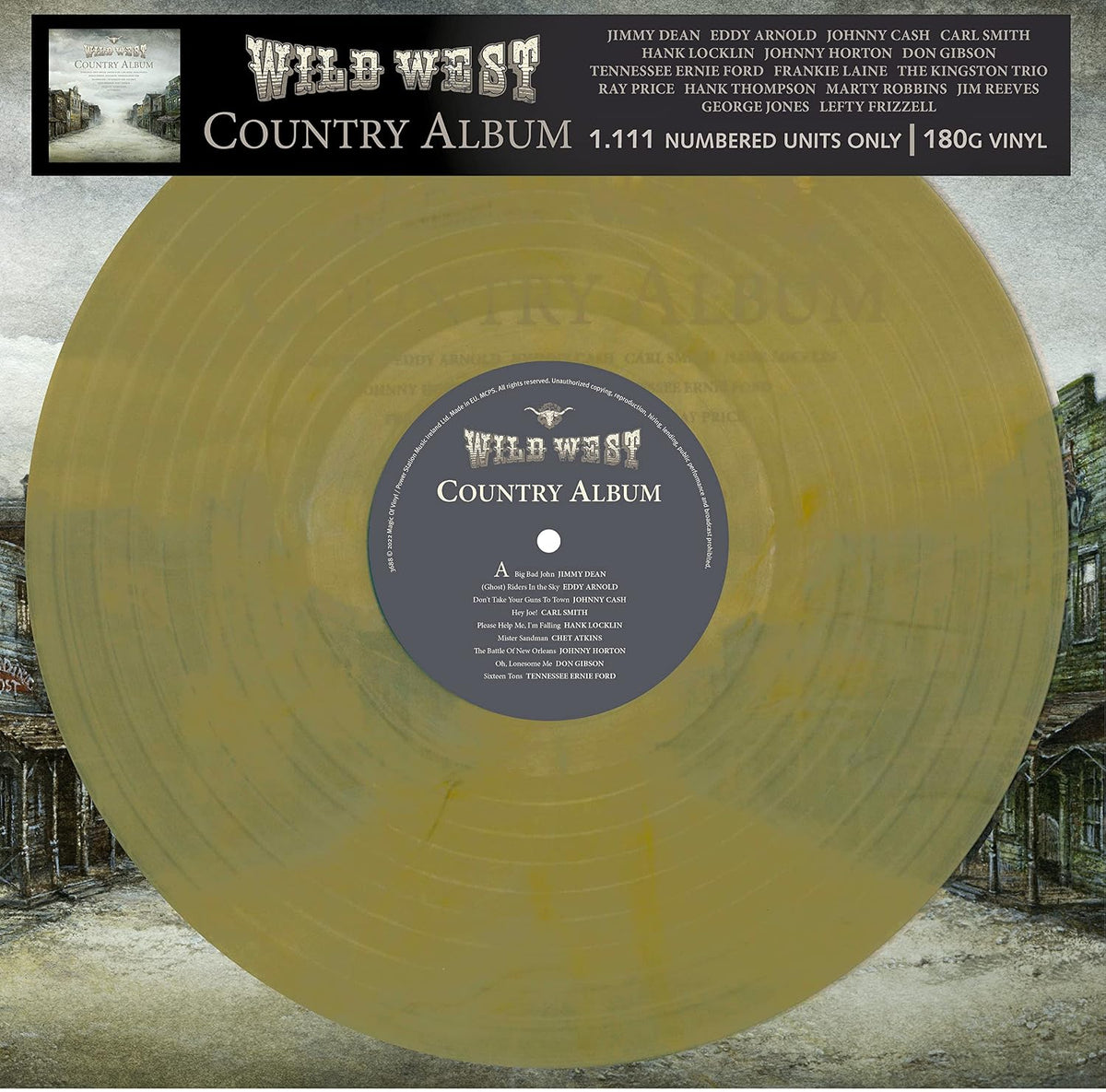 Various Artists Wild West Country Album (Vinyl Record) 12" Album Coloured Vinyl product cover