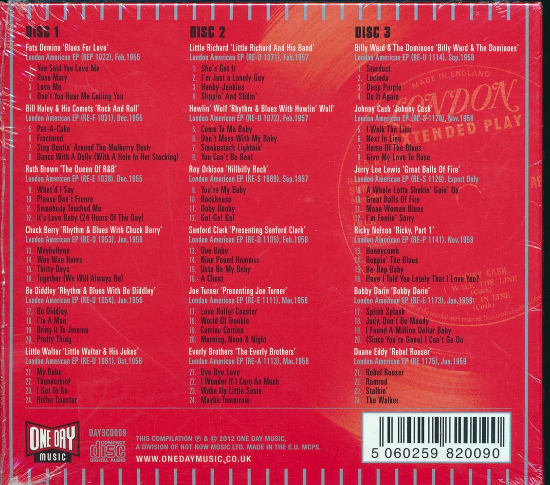 Various - The London American Story: EP Collection (72 tracks) (3xCD) (deluxe 3-fold digipak) product image 2